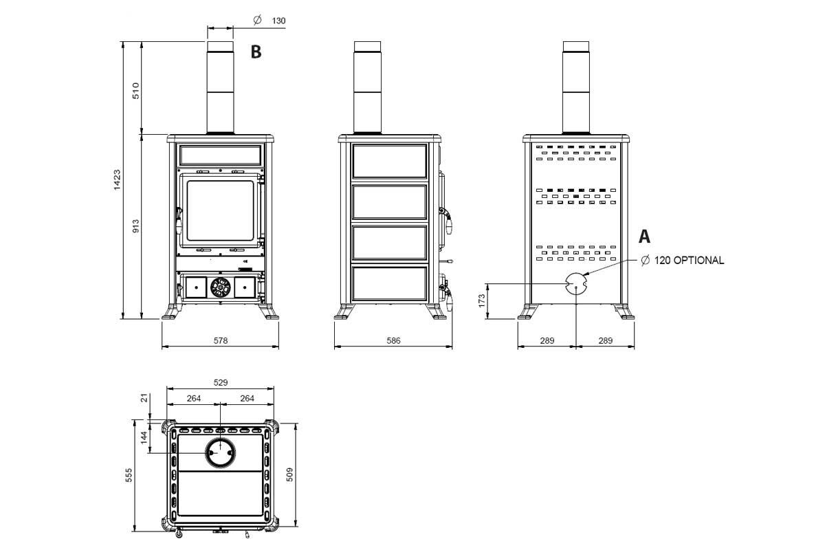 Kaminofen Rossella Petra von La Nordica